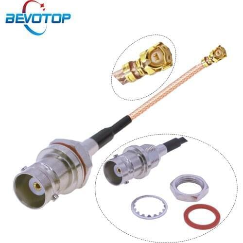 RG178 Cable BNC Female to IPEX1 Female Jack uFL u.FL IPX Connector 50 Ohm Pigtail RF Coaxial Antenna Extension Cord RF Jumper