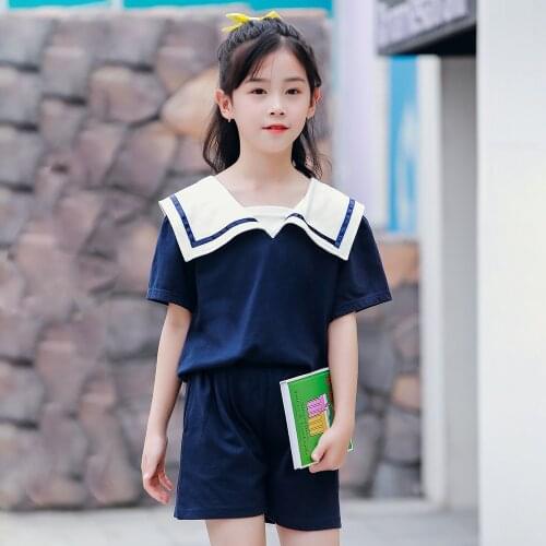 Girls Clothing Sets 2021 Summer Shirts Tops + Shorts 2 Pcs Suit Casual Girl Clothes Fashion Kids Set 4 6 8 10 12 14 Year