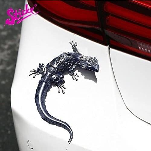 STICKY 3D Technology Gecko Animal Car Sticker Decal DecorMotorcycle Off-road Sticker Laptop Decal Vinyl