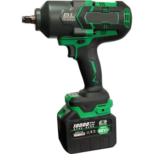 Lithium Cordless Brushless Wrench, Electric Impact Screwdriver Machine, with 1300N.M 21V,45A with 2pcs 5000mah battery