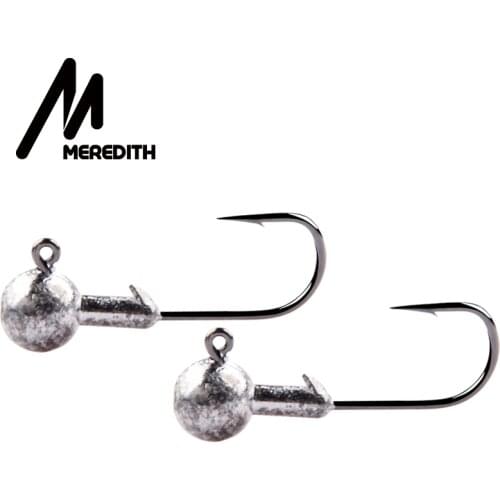 MEREDITH 1g 2g 3g 5g 7g 10g 18g 22g Crank Jig Head Hook Fishing Hook Lead Head Jig Lure Hard Bait Soft Worm Jig Hook For Fishing