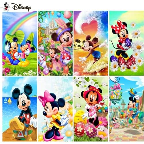 Disney 3D Diamond Painting "Cartoon Mickey Mouse" DIY Full Rhinestones Drill Cross-stitch Kits Square Round Diamond Embroidery
