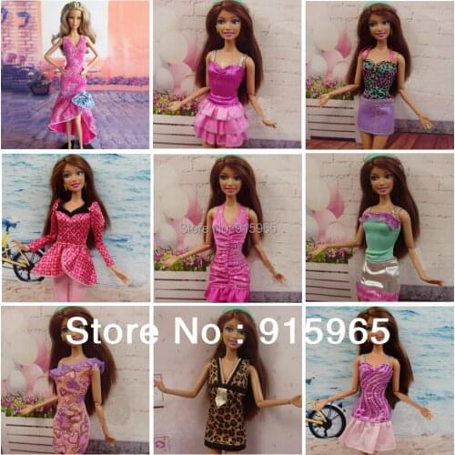 New arrvial 30items=10dress+10 shoes+10accessoriesl Dolls dress Clothes suit For barbie doll