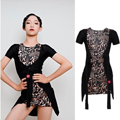 Fashion Latin Dance Dress For Girls Fringe Dress Sleeveless Robe Danse Cha Cha Rumba Samba Performance Latin Dance Wear DQS4730