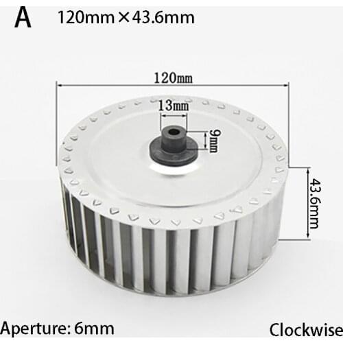 Impeller Centrifugal Vane Motor Blades Fan Impeller shaft aluminum blower fan small blade wheel Multivane 120 140 200mm