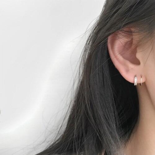 Stud Earrings Line Spiral For Women Korean Simple Fashion Temperament Sweet Cute Hot Sale Lady Girl Jewelry Wholesale BOYULIGE