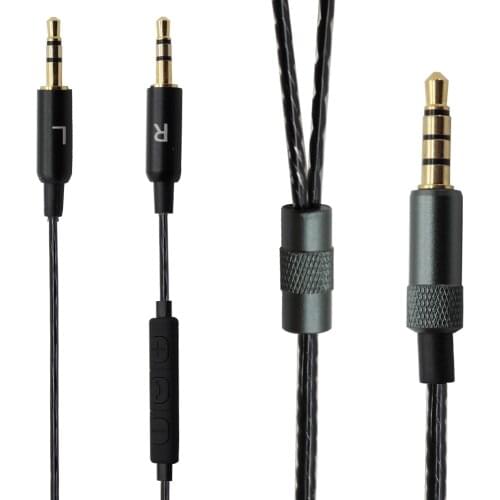 Poyatu Replacement Cable with Microphone and Volume Control For Sol Republic Master Tracks HD V8 V10 12 X3 Headphones