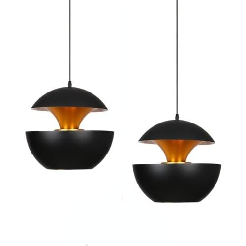 Modern Black Luxury Ball Pendant Light Lighting for Living Dining Meeting Room Kitchen Bar Restaurant Ceiling Hanging Lamp Decor