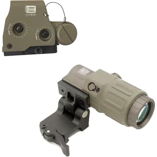 Tactical 558+G43 G33 Combined 3x Magnifier Scope Sight with Switch to Side STS QD Mount Fit for 20mm rail Rifle Gun Hunting