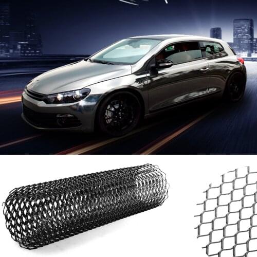 Universal 100*33cm Car Modification Grid Mesh 3*6mm Removable Parts Grid Protector General Car Aluminum External Accessories