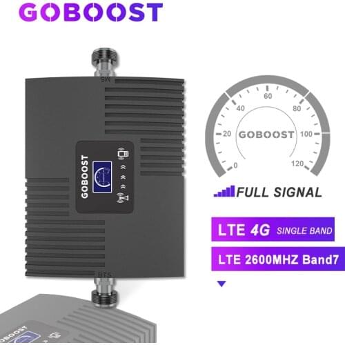 GOBOOST LTE 4G Cellular Signal Amplifier For Cell Phones Repeater 2600mhz Cellular Signal Booster Amplifier 4G GSM Repeater 4G