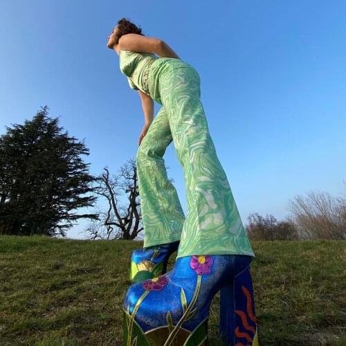 ZSIIBO Women's Knitted Trousers