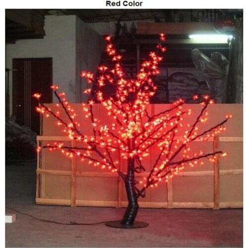 1.5m 5 Ft Height White LED Cherry Blossom Tree Outdoor /indoor Wedding Garden Holiday Light Decor 480 LEDs