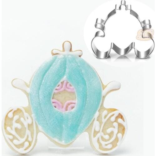 1pcs reposteria Cookware Princess Pumpkin Car Cookie Cutter Biscuit Mold Fondant Cake Decorating Tools Pastry Shop Baking Tool