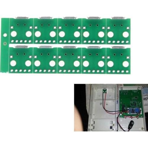 10pcs 5pin Micro Usb To Dip Adapter Female Connector B Type Pcb Converter Breadboard Switch Board Smt Mother Seat