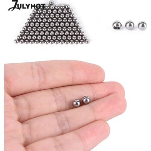 100pcs/Lot 4mm High-carbon Steel Slingshot Ball Catapult Bow Steel Balls Hunting Slingshot Drop Shipping