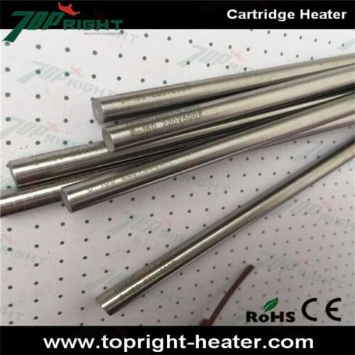 3/8" tube dia electric cartridge heater with 500mm lead wire 220v 500w, free shipping