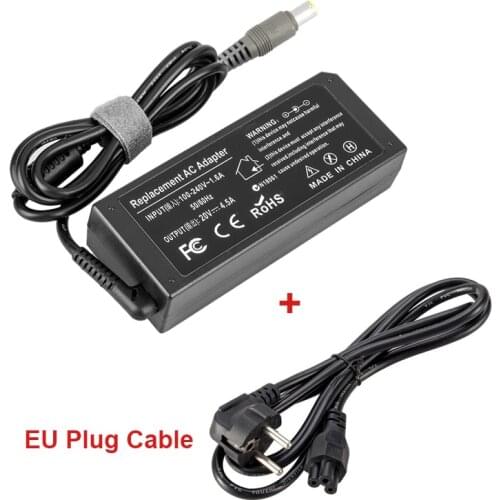 90W 20V 3.25A 7.9*5.5mm AC Adapter + EU Power Cord For IBM (Lenovo) X200 X300 R400 R500 T410 T410S T510 SL510 L410 L420 Charger