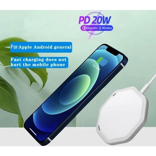 Wireless Charger For iPhone12 pro Support Wireless Charging qi Mobile Phones 20W Fast charger For Type-c Quick Charge Magnetic