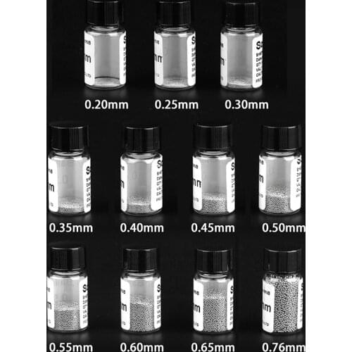 BGA Reballing Ball 0.2/0.25/0.3/0.4/0.5/0.55/0.6/0.65/0.76mm Leaded Soldering Balls BGA Ball For Soldering Stations Repair Tool