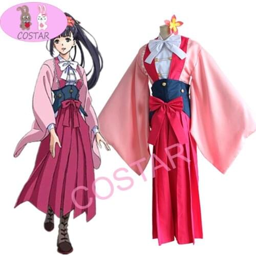 COSTAR Anime Kabaneri Of The Iron Fortress Ayame Yomogawa Cosplay Costume Women Kimono Halloween Party Koutetsujou No Kabaneri