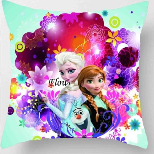 Disney Frozen Princess Elsana Girl Decorative Napping Pillowcase 1 Bedpiece Sofa Childs Birthday Gift Home Textile 45x45cm