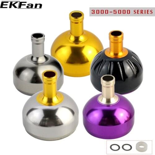 EKfan 3000-5000 Series Machined Metal Fishing Reel Handle Knobs Bait Casting Spining Reels Fishing Tackle Accessory