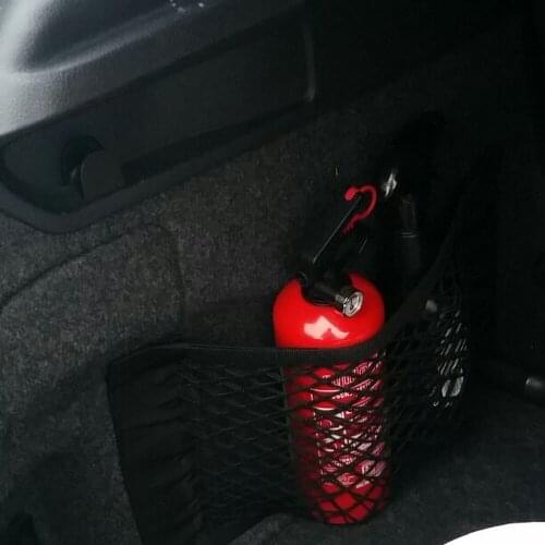 1PC Car Back Rear Trunk Seat Elastic String Net Mesh Storage Bag Pocket Cage for Skoda Octavia for BMW E46 E39 for peaugeot 207