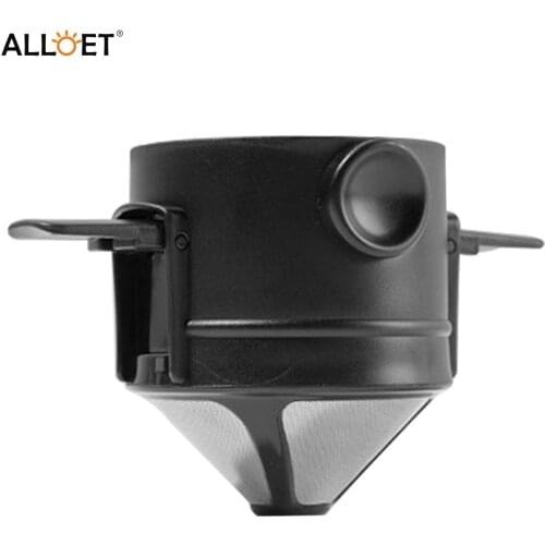 2pcs Coffee Filter Portable Foldable Pour Over Coffee Dripper Tea Holder Stainless Steel Reusable Paperless Coffee Maker Filter