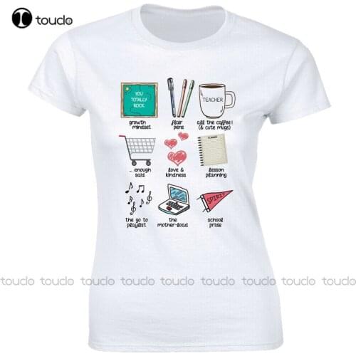 New Teacher Essentials Short-Sleeve T-Shirt For Women Cute Teacher Life Tee Shirt For Men muscle shirts for men Unisex