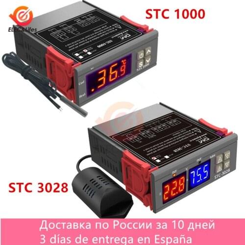 STC 1000 STC 3028 Digital Temperature Controller STC-1000 STC-3028 Thermoregulator Heating Cooling DC 12V AC 110V 220V