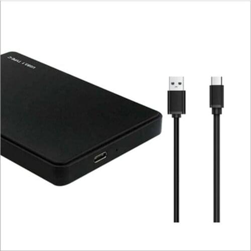 Hard Drive Enclosure for 2.5" SATA SSD HDD USB C 3.0 High-Speed External Hard Drive Case for Computer Desk Laptop