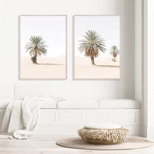 Moroccan Tropical Palms Landscape Modern Posters Canvas Painting Wall Art Prints Pictures for Living Room Home Interior Decor