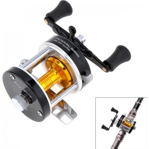 Metal Drum Fishing Reel Gear Ratio 3.8:1 Right Hand Trolling Reel Casting Sea Fishing Reel Saltwater Bait Casting Reel Coil