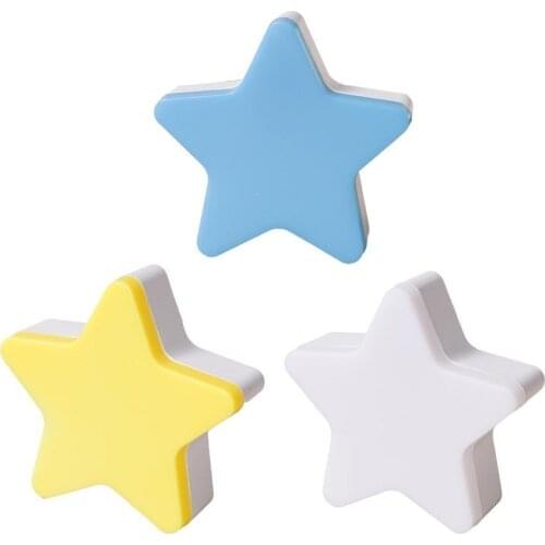 Mini Cute Star LED Night Light EU/US AC110-220V Pulg-in Children Lamp Control Night Lamp Wall Socket Sensor Light Bedside K Y3J3