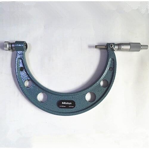 Mitutoyo 104-135A 0-150mm Outside Micrometer with Replaceable drill