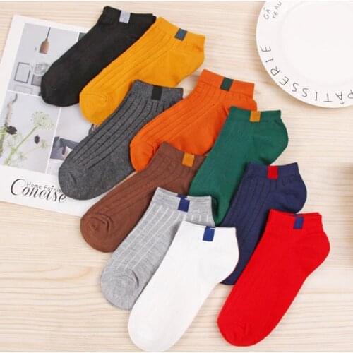 1 Pairs Women Short Socks Set Fashion Female Girls Ankle Boat Socks Invisible Sock Slippers Calcetines For Woman random color
