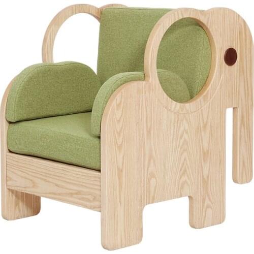 TT New Sofa Childrens Solid Wood Small Sofa Cartoon Single Sofa Bedroom Baby Chair Can Be Stored