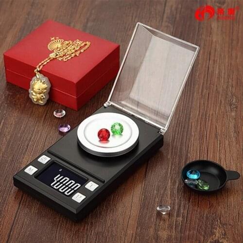 By dhl 20set Portable 50g/0.001g LCD Digital Jewelry Scales Lab Weight High Precision Scale Mini Electronic