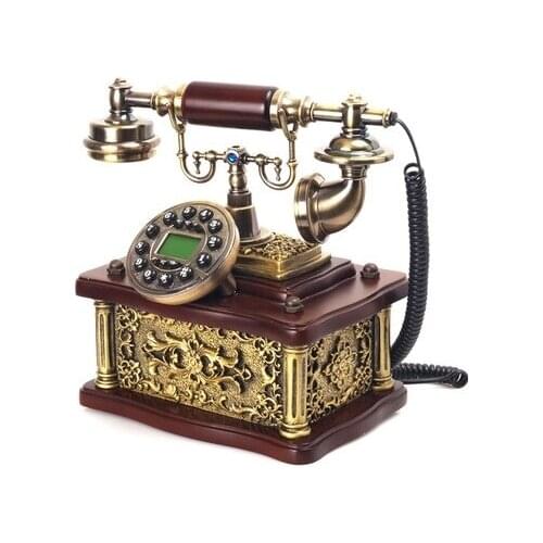 Retro phone home decoration gifts villa place good luck resin handicraft business gifts Vintage telephone