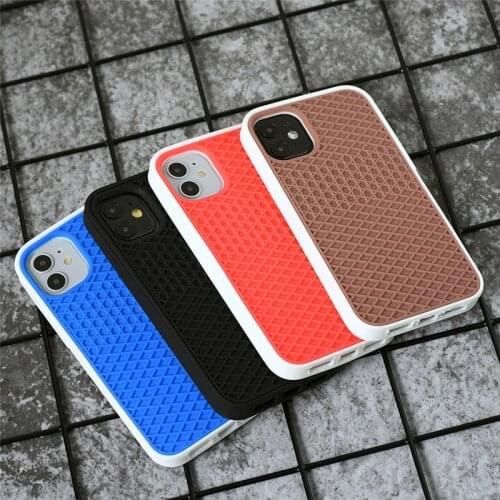 Waffle Van Rainbow Sole Silicone Phone Case for iPhone 11 12 Pro Max Mini 5 6 6S 7 8 Plus X Xr Xs Max Full Body Cover