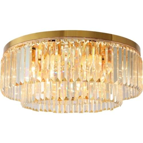Modern Crystal Ceiling lights Flush Mount Light for Living Room Dining Room Bedroom Ceiling lamp Hotel Restaurant Decoration