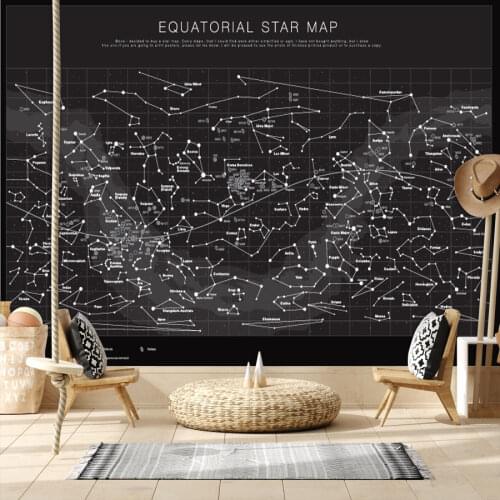 ShineHome-Large Custom Photo Equatorial Star Map Wallpapers Walls 3d Living Room Black White Cafe House Mural 3 d Wall Paper