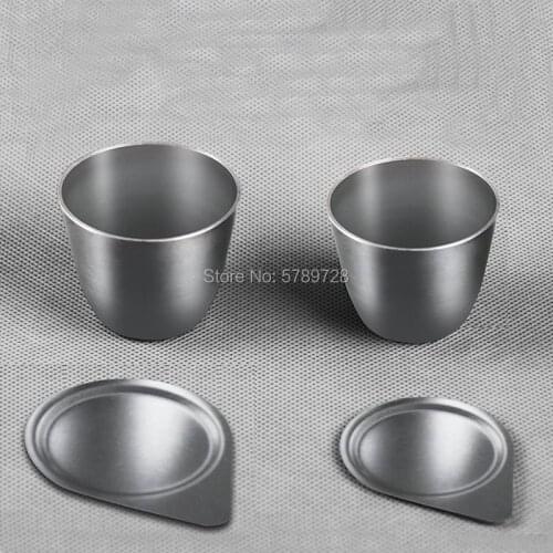 30ml 50ml Iron crucible with cover High purity high temperature resistant laboratory heating vessel