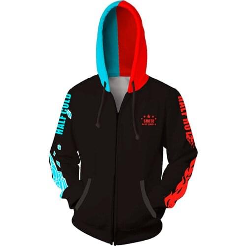 Boku No My Hero Academia Midoriya Hoodies Izuku Todoroki Shoto Cosplay Costume Men Women Sweatshirt School Uniform Jackets Coat