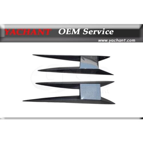 Car-Styling Carbon Fiber Vents Duct Fit For 03-14 Gallardo LP550 LP560 LP570 YC Design Style Side Skirt Caps Vents Duct