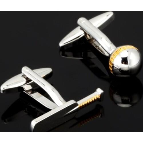 High quality mens fashion boutique gifts brand Cufflinks jewelry hockey cufflinks, 3 pairs of wholesale sales