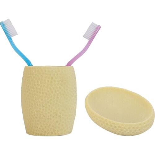 ZBOSP-C29 SIA 2 Bath Set, Yellow Honeycomb Model, Poliresin