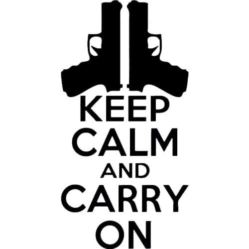18*9.2cm 1pcs KEEP CALM AND CARRY ON Funny Car Sticker car Truck Bumper Decal Cool Graphics Handsome And Cool Stickers