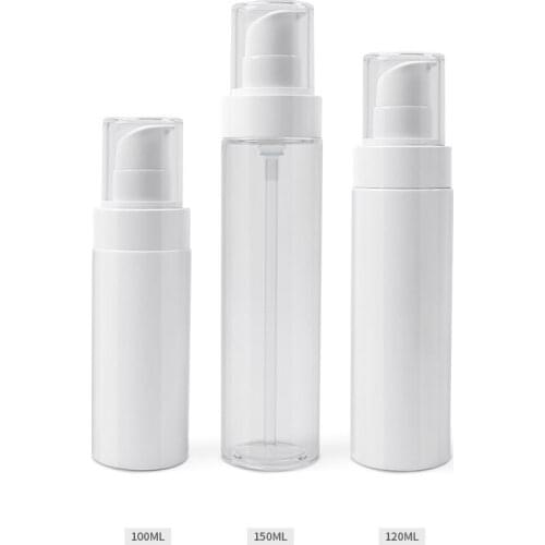 300pcs/lot 100/120/150ml Container With Cosmetics Empty Refillable Bottles Cream Pump Pressed Spray Skin Care Lotion Package